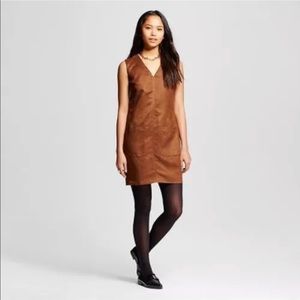 Brown Faux Suede MOSSIMO Jumper Dress